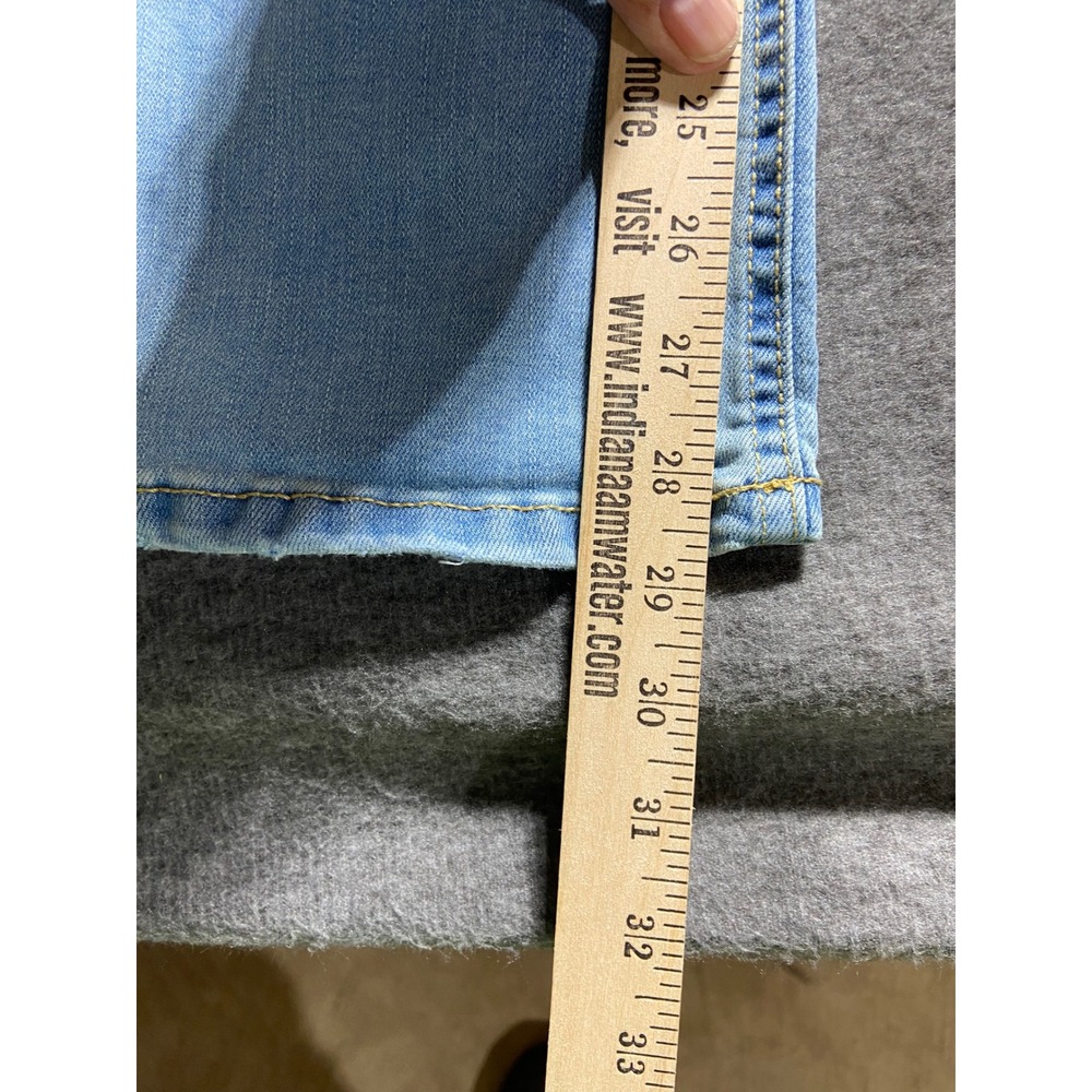 Aeropostale Mid Rise Flare Jeans Indie Light Wash Blue Denim 000 LXSFBA195 - Picture 4 of 10